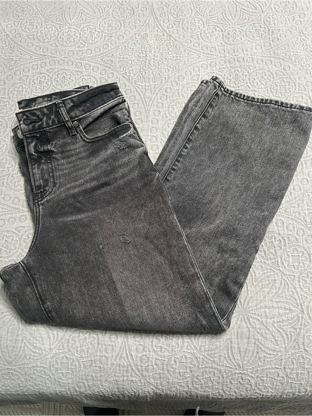 Express Black Washed Denim Jeans